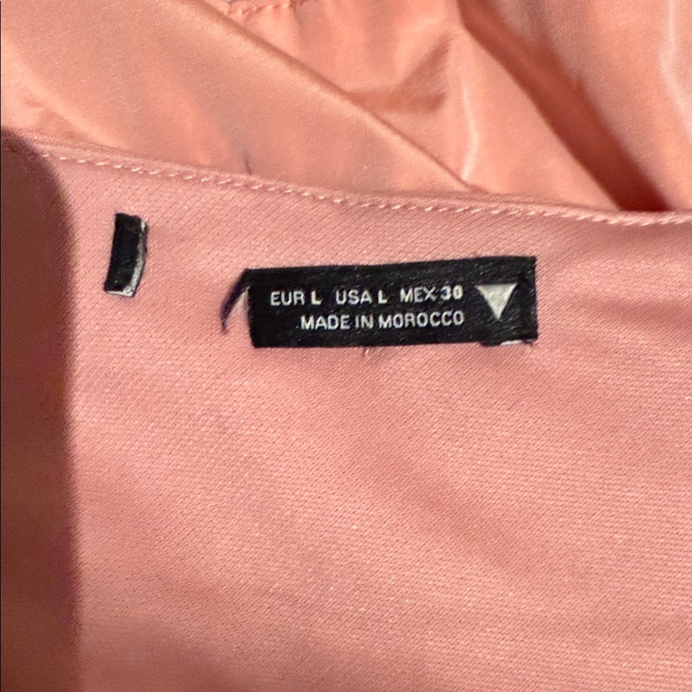 Zara Pink Ruffled Crop Top - Picture 4 of 7